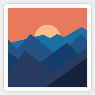 Mountain sunrise Sticker